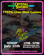 Games at All Night Skate July 12th