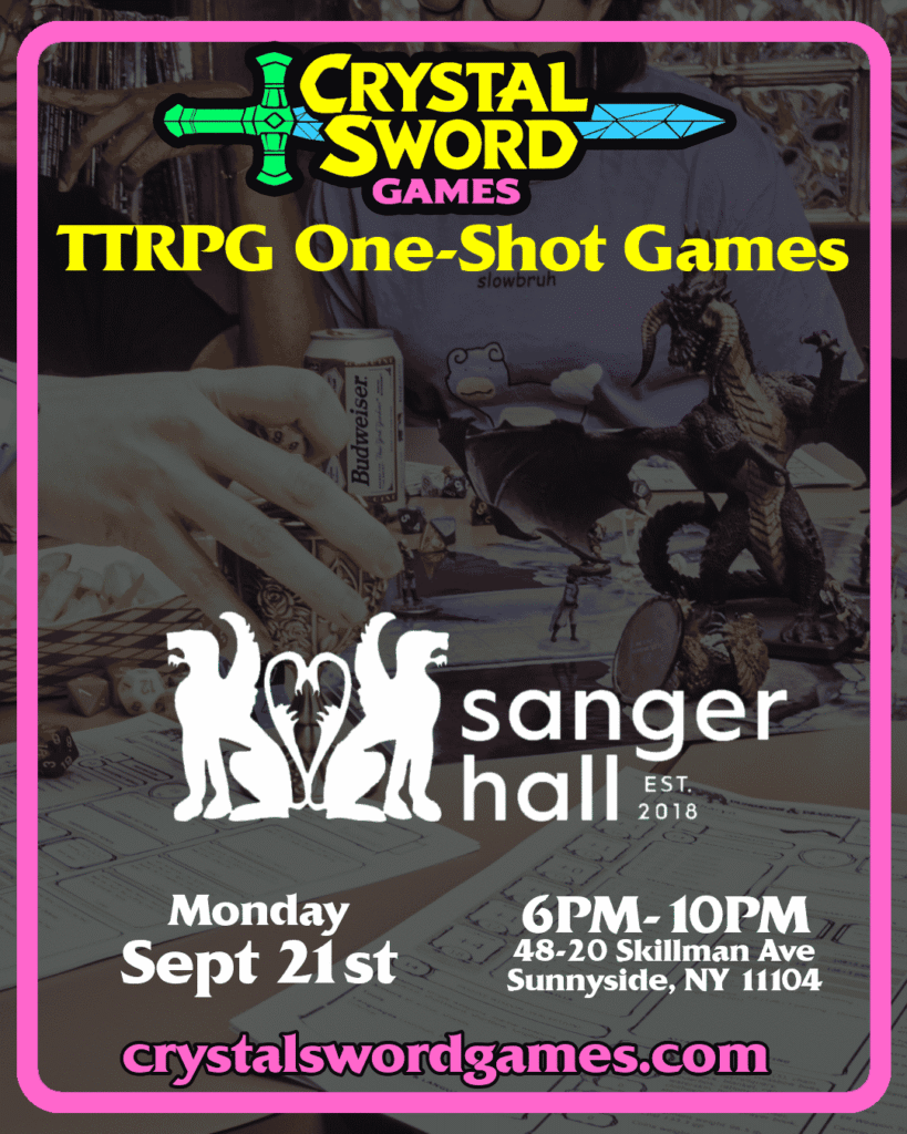 Sanger Hall Sept 21st