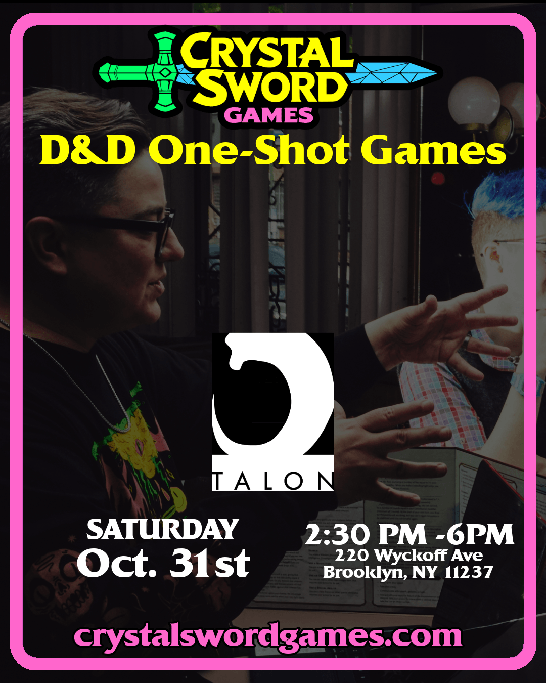 CSG at Talon October 31st